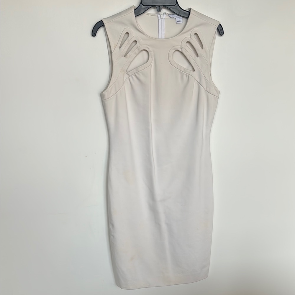 Diane Von Furstenberg White Sheath Mini Dress